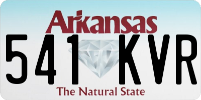 AR license plate 541KVR