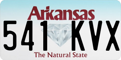 AR license plate 541KVX
