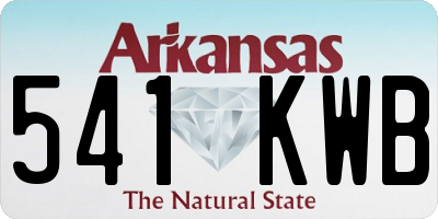 AR license plate 541KWB