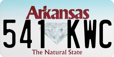 AR license plate 541KWC