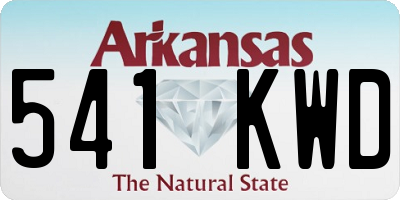 AR license plate 541KWD