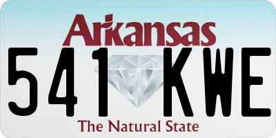 AR license plate 541KWE