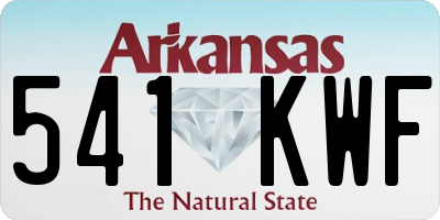 AR license plate 541KWF