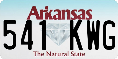 AR license plate 541KWG