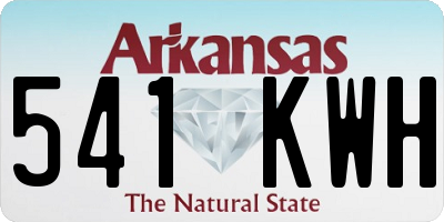 AR license plate 541KWH