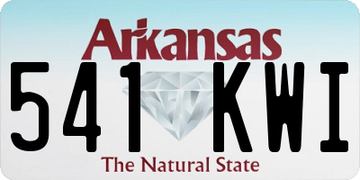 AR license plate 541KWI