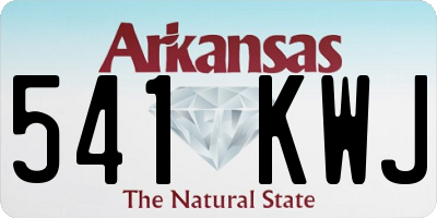 AR license plate 541KWJ