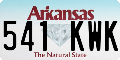 AR license plate 541KWK