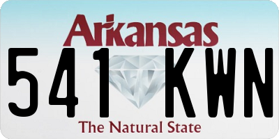 AR license plate 541KWN