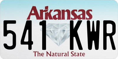 AR license plate 541KWR