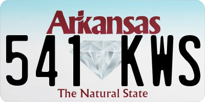 AR license plate 541KWS
