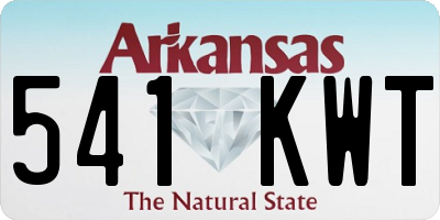 AR license plate 541KWT