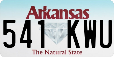 AR license plate 541KWU