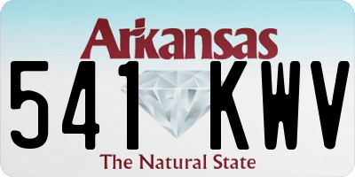 AR license plate 541KWV