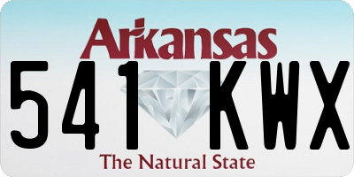 AR license plate 541KWX