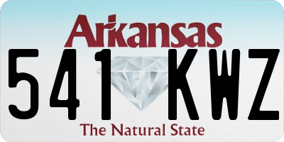 AR license plate 541KWZ