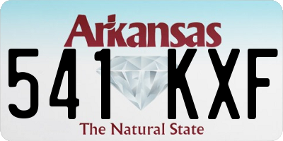 AR license plate 541KXF