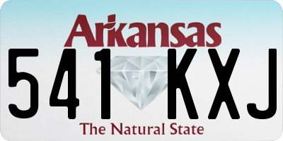 AR license plate 541KXJ