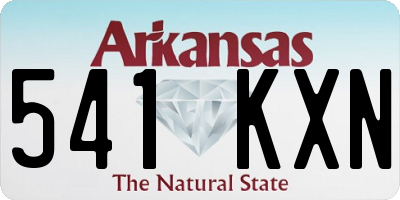 AR license plate 541KXN