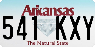 AR license plate 541KXY