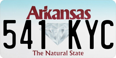 AR license plate 541KYC