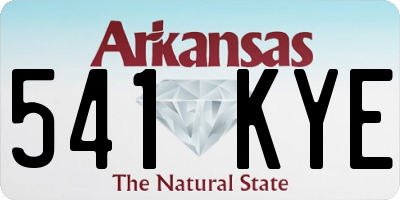 AR license plate 541KYE