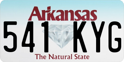 AR license plate 541KYG