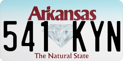 AR license plate 541KYN