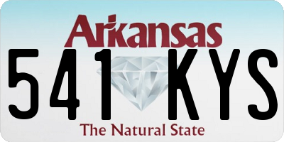 AR license plate 541KYS