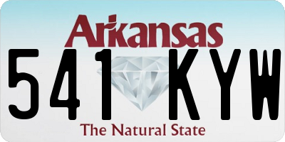 AR license plate 541KYW
