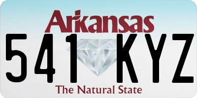 AR license plate 541KYZ