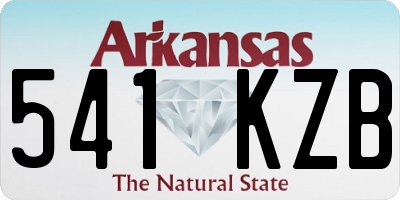 AR license plate 541KZB