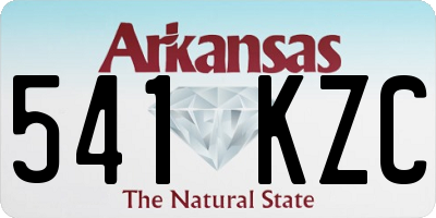AR license plate 541KZC