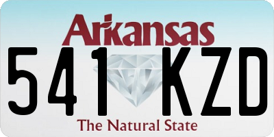 AR license plate 541KZD