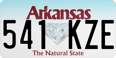 AR license plate 541KZE