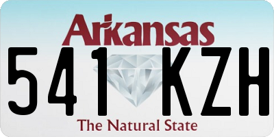 AR license plate 541KZH
