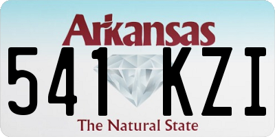 AR license plate 541KZI