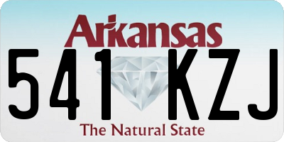 AR license plate 541KZJ