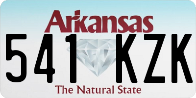 AR license plate 541KZK
