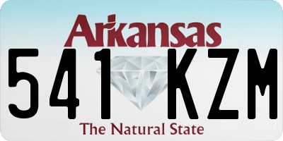 AR license plate 541KZM