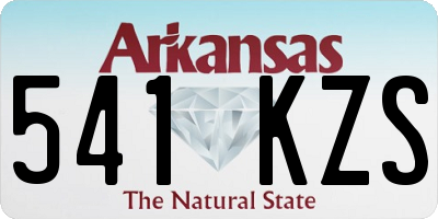 AR license plate 541KZS