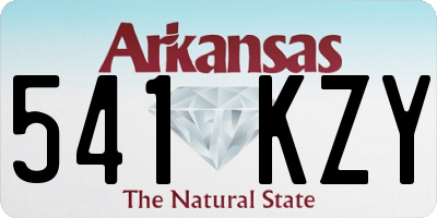 AR license plate 541KZY