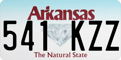 AR license plate 541KZZ
