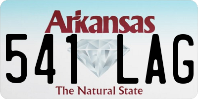 AR license plate 541LAG