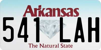 AR license plate 541LAH