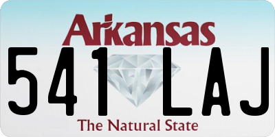 AR license plate 541LAJ