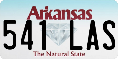 AR license plate 541LAS