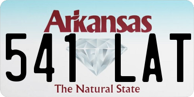 AR license plate 541LAT