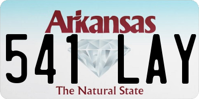 AR license plate 541LAY