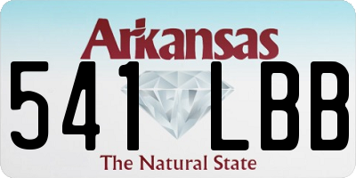 AR license plate 541LBB